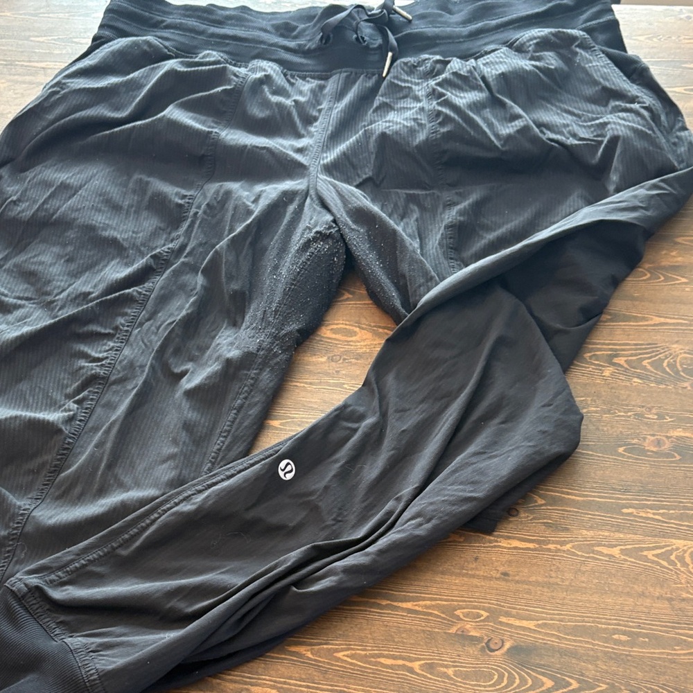 Black Athletic Joggers lululemon studio dance pants